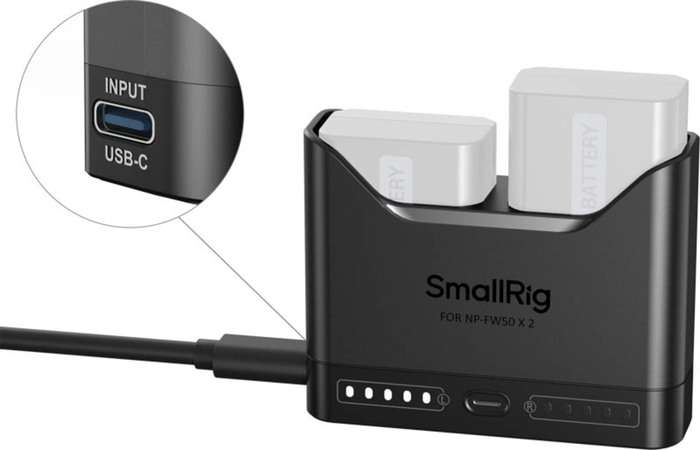 Smallrig 5489 Camera Battery Charger for NP-FZ100 | Duální nabíječka pro Sony NP-FZ100