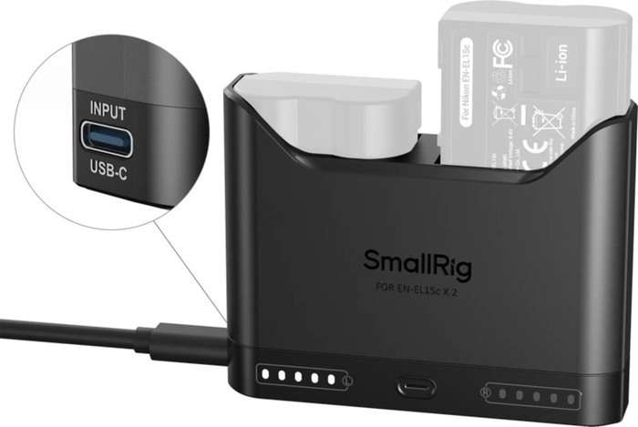 Smallrig 5491 Camera Battery Charger for EN-EL15c | Duální nabíječka pro Nikon EN-EL15c