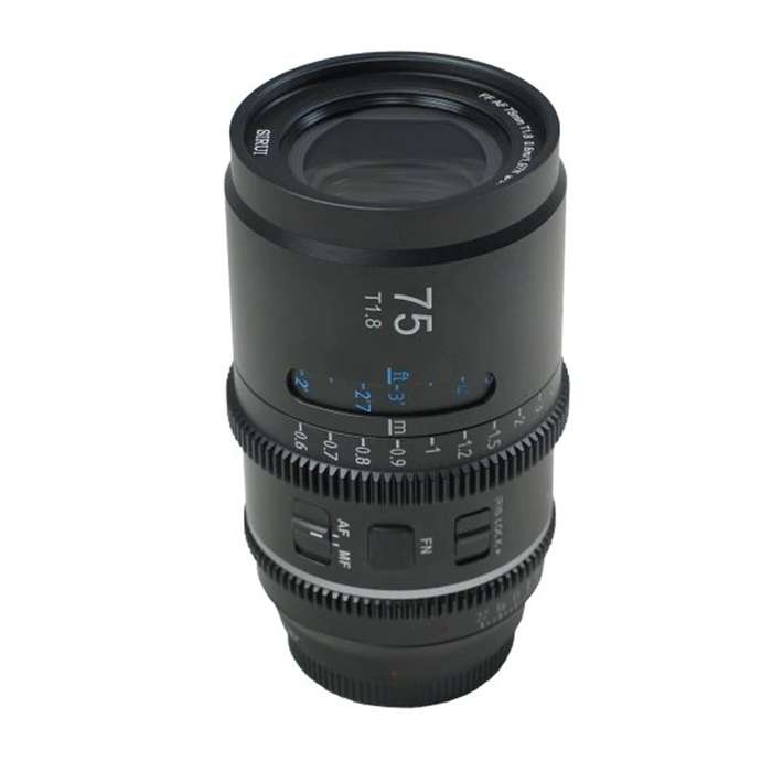 SIRUI Astra Series 75mm T1.8 1.33X Full-frame AF Anamorphic Cine Lens | Blue Flare | Sony E