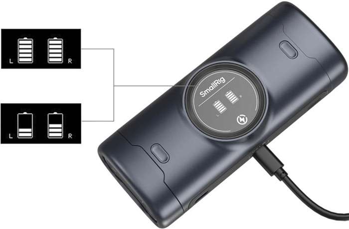 SmallRig  5105 Portable Charger Case for LP-E6P Camera Batteries | Duální nabíječka