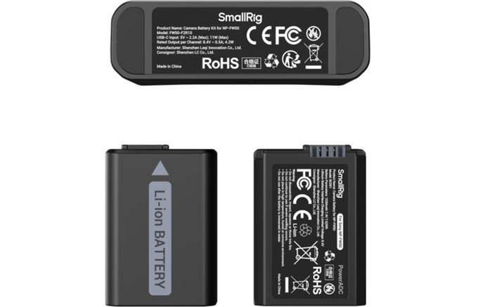 Smallrig 5488 Turbo Charging Kit for NP-FW50 Camera Batteries | Duální nabíječka + 2x baterie