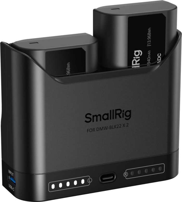Smallrig 5487 Turbo Charging Kit for DMW-BLK22 Camera Batteries | Duální nabíječka + 2x baterie