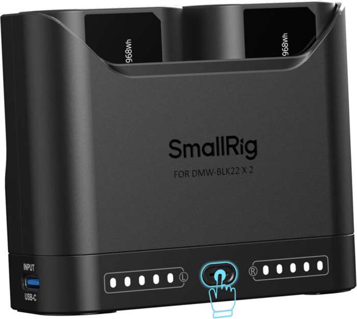 Smallrig 5487 Turbo Charging Kit for DMW-BLK22 Camera Batteries | Duální nabíječka + 2x baterie