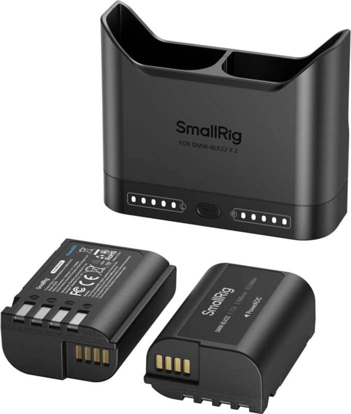 Smallrig 5487 Turbo Charging Kit for DMW-BLK22 Camera Batteries | Duální nabíječka + 2x baterie
