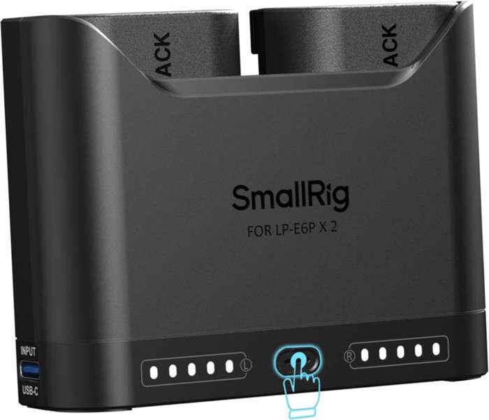 Smallrig 5485 Turbo Charging Kit for LP-E6P Camera Batteries | Duální nabíječka + 2x baterie