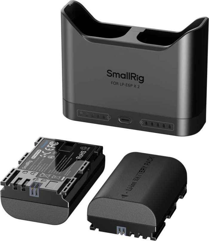 Smallrig 5485 Turbo Charging Kit for LP-E6P Camera Batteries | Duální nabíječka + 2x baterie