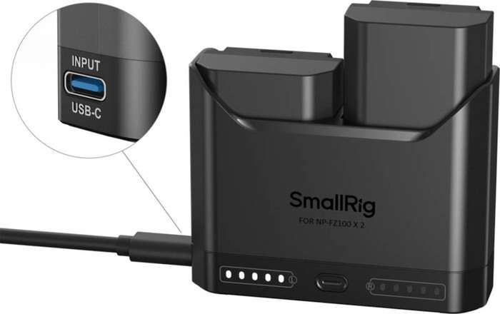 Smallrig 5483 Turbo Charging Kit for NP-FZ100 Camera Batteries | Duální nabíječka + 2x baterie