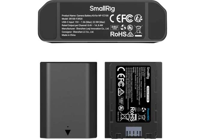 Smallrig 5483 Turbo Charging Kit for NP-FZ100 Camera Batteries | Duální nabíječka + 2x baterie