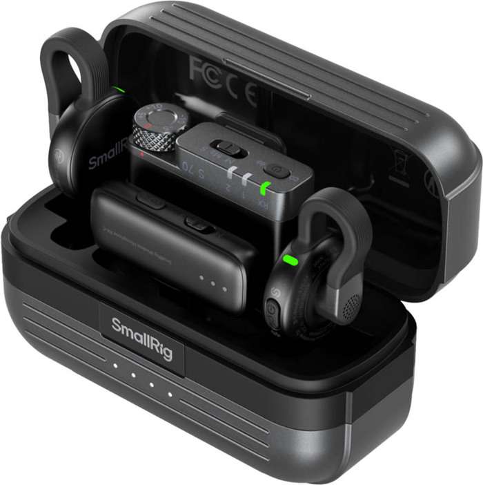 SmallRig 5714 S70-A Wireless Microphone All-in-One Black | 2x bezdrátový mikrofon