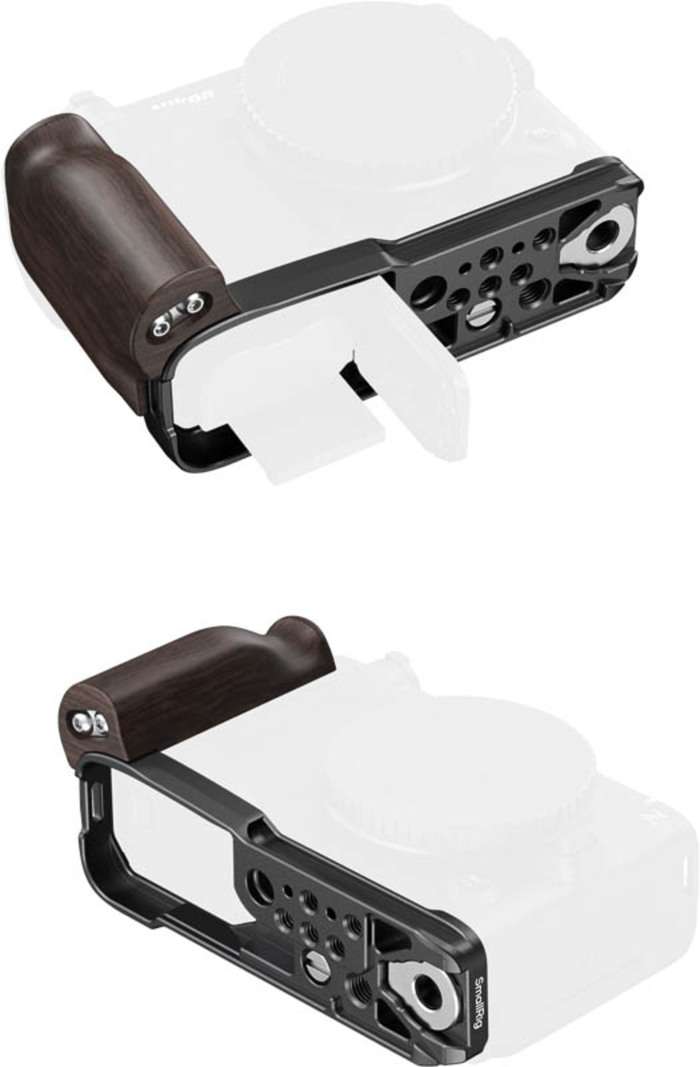 SmallRig 5906 L-Shaped Mount Plate with Wooden Handle for Nikon ZR