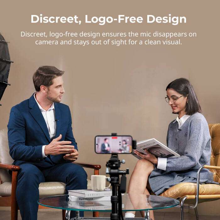 SmallRig  5717 S70-C2 Wireless Microphone with USB-C Adapter for Phones (Black) | 2 x bezdrátový mikrofon