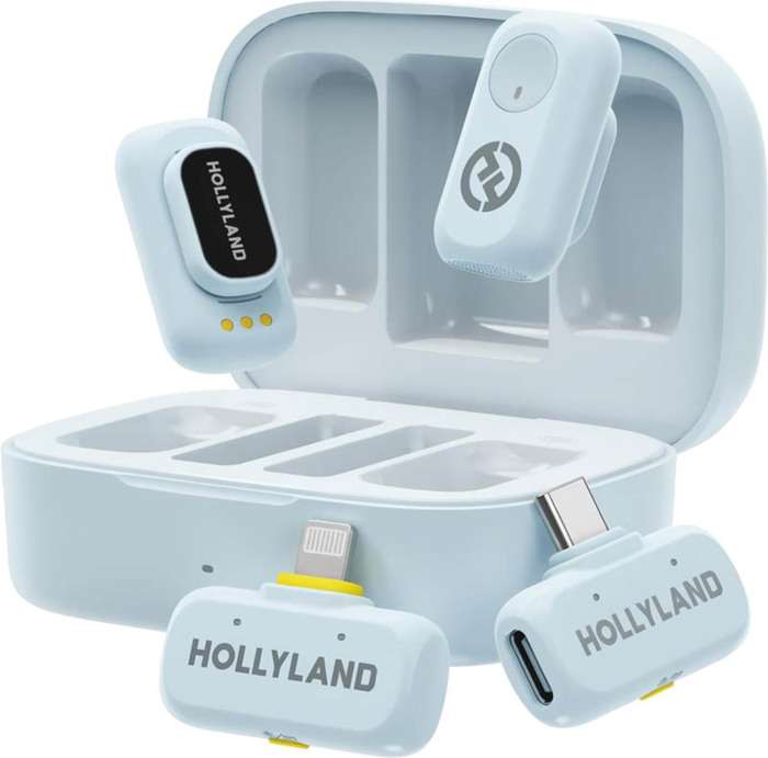 Hollyland LARK A1 Combo Sky Blue, with USB-C+ Lightning