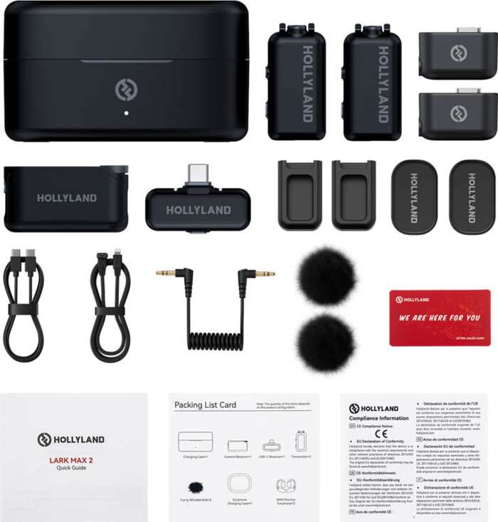 Hollyland LARK MAX 2 Combo with Camera RX + USB-C RX | Bezdrátový systém pro 2 osoby