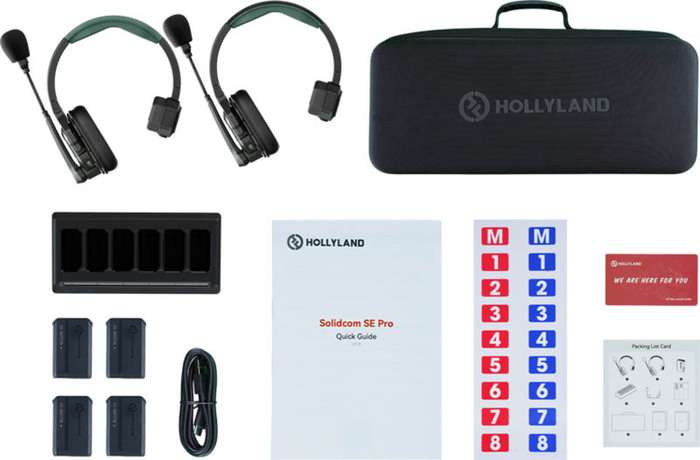 Hollyland Solidcom SE Pro- 2 Person Noise Cancelling Headset Intercom | Bezdrátový náhlavní systém