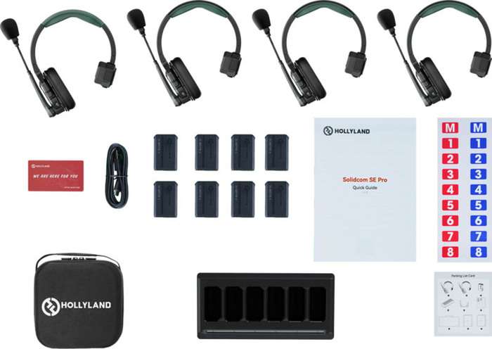 Hollyland  Solidcom SE Pro- 4 Person Noise Cancelling Headset Intercom | Bezdrátový náhlavní systém