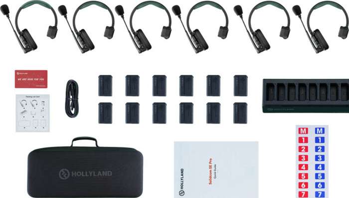 Hollyland Solidcom SE Pro- 6 Person Noise Cancelling Headset Intercom | Bezdrátový náhlavní systém