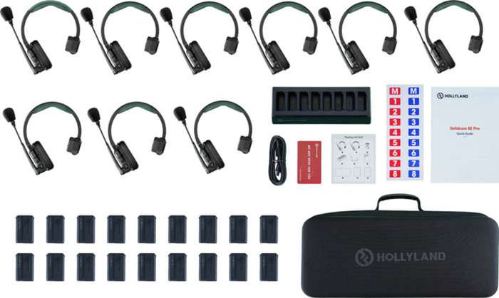 Hollyland Solidcom SE Pro- 9 Person Noise Cancelling Headset Intercom | Bezdrátový náhlavní systém