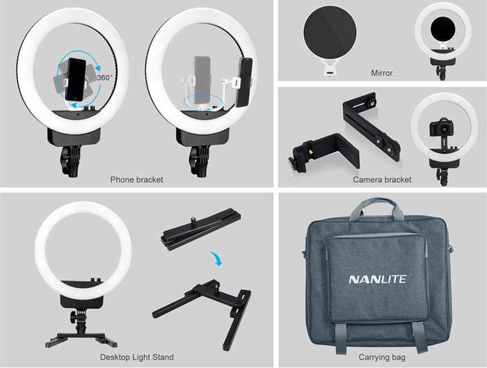 Nanlite Halo 16 LED kruhové světlo