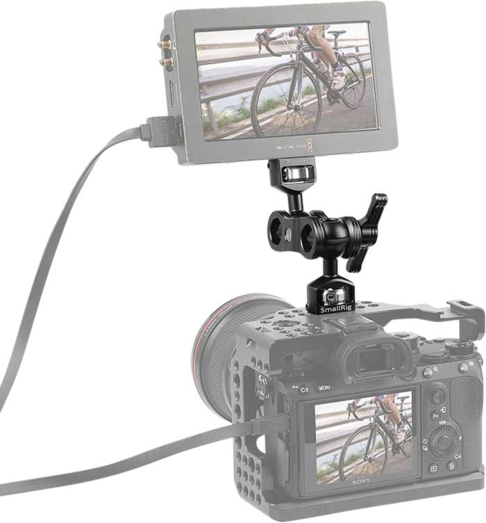 Smallrig 2115 Magic Arm Double Ballheads | arri pins | 1/4"