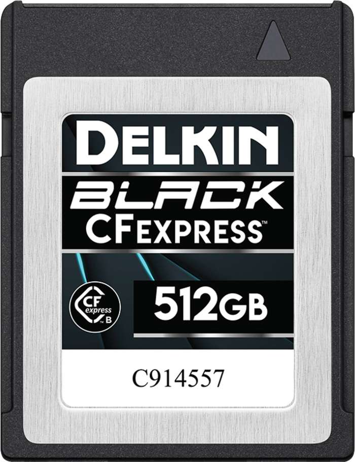 Delkin CFexpress BLACK R1645/W1405  512GB | CFexpress B karta