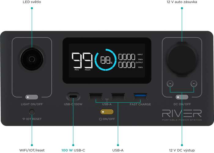 EcoFlow RIVER 600 MAX | napájecí stanice