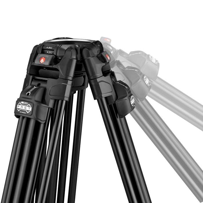 Manfrotto 504X  Alu Fast Twin Tripod | MVK504XTWINFA | Video stativ s hlavou 504X
