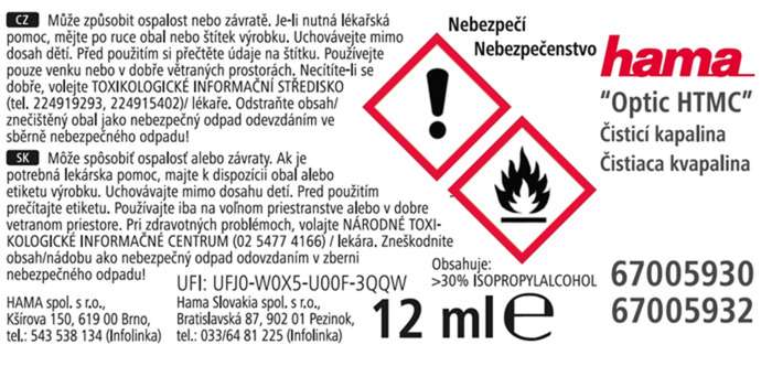 Hama  Optic HTMC Dust Ex | set na čištění optiky