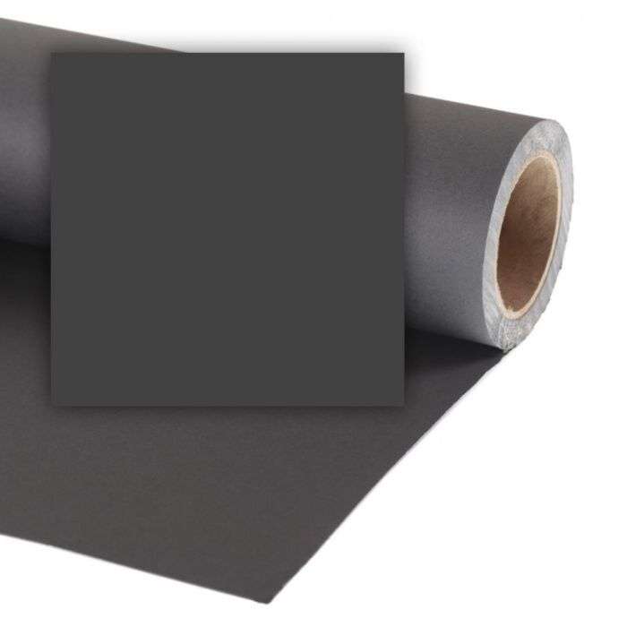 Colorama Paper Background Black | papírové pozadí 2,72 x 11m