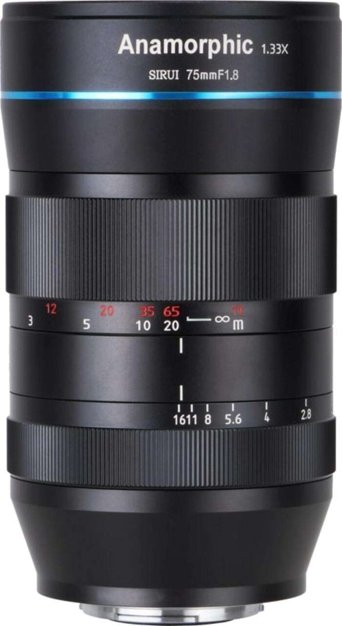 Sirui Anamorphic Lens 1,33x 75mm f/1.8 MFT Mount