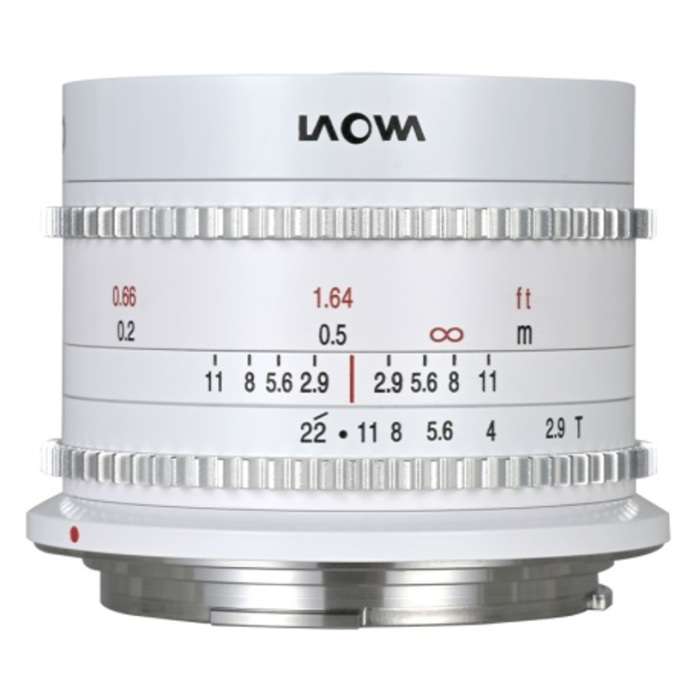 Laowa 9 mm T/2,9 Zero-D Cine pro Canon RF bílá