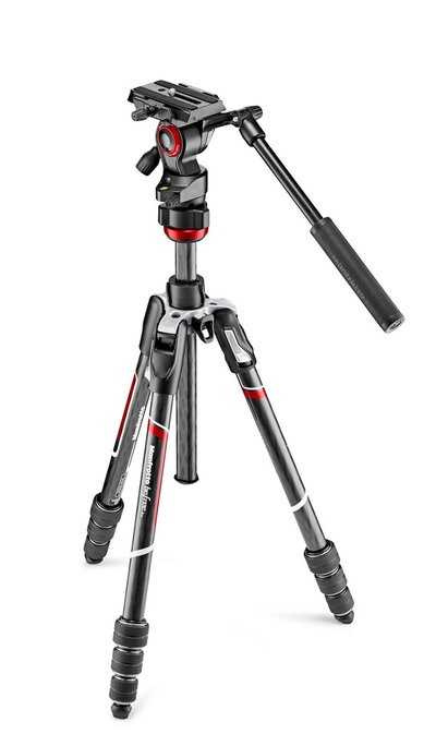 Manfrotto Befree live Carbon fibre tripod twist | Cestovní video stativ | MVKBFRTC-LIVE