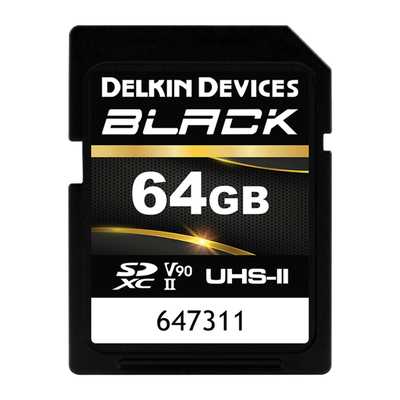 Delkin SD BLACK Rugged UHS-II (V90) R300/W250 64GB