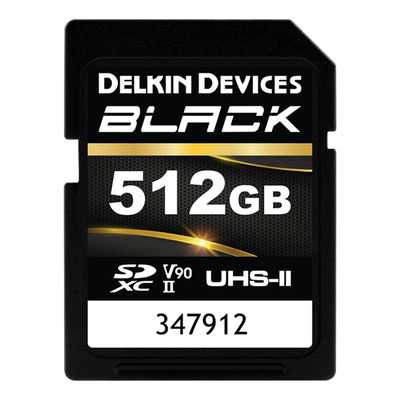 Delkin SD BLACK Rugged UHS-II (V90) R300/W250 512GB