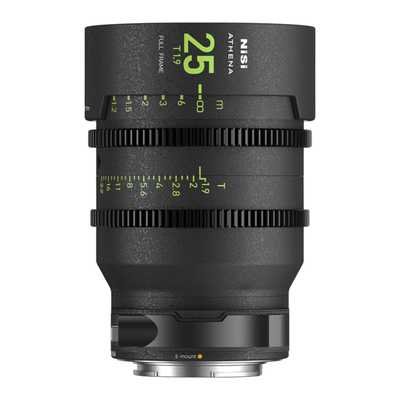 Nisi Cine Lens Athena Prime 25mm T1.9 E-Mount