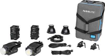 Nanlite Forza 300B II 2 Kit LED Spot Light with Trolley Case