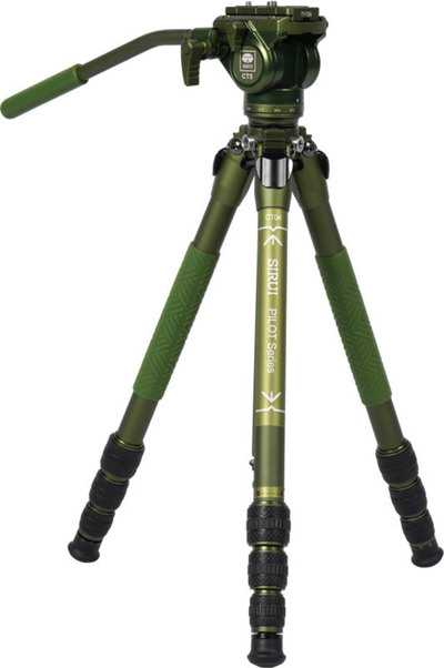 Sirui Pilot Series Alu Tripod CT04+CT5 Videohead Green | Video stativ