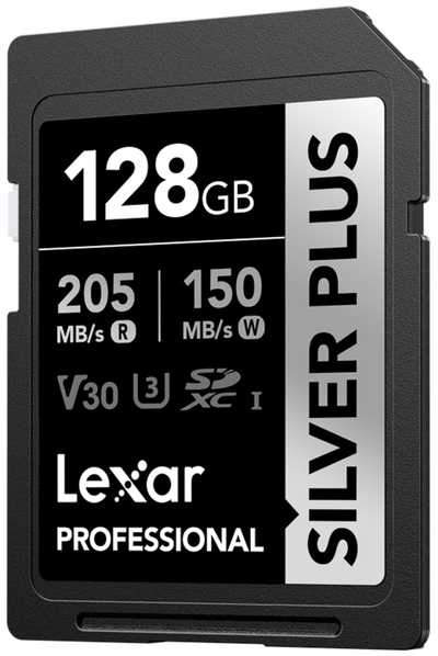 LEXAR  SDXC Professional SILVER Plus UHS-I  R205/W150 (V30) 128GB | SD karta