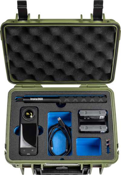 BW Outdoor Cases Type 1000 for Insta360 X4, Bronze Green
