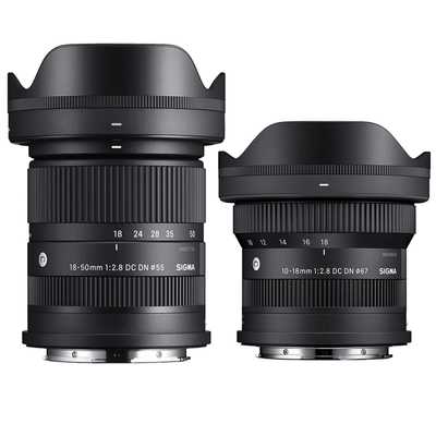 SIGMA 10-18mm f/2.8 DC DN + Sigma 18-50mm f/2.8 DC DN pro Canon RF