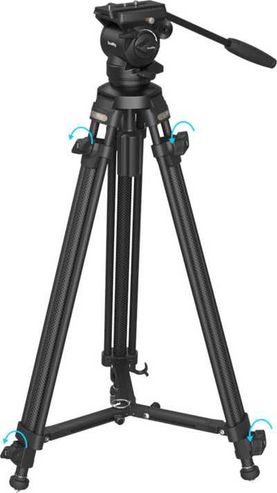 Smallrig 4685 Lightweight Video Carbon Fiber Tripod Kit AD-50
