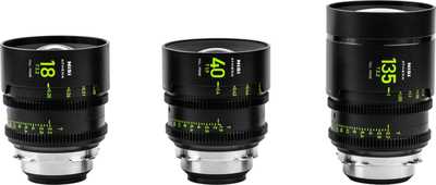 NiSi  Cine Lens Set Athena Prime Add-On (3 Lenses) RF-Mount | 18, 40, 135