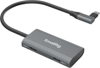 SmallRig  4598 USB-C Hub 4-in-1 PD/USB-C 3.1/USB-C 2.0 with Audio Adapter | USB-C Hub