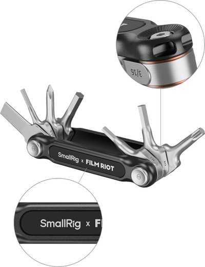 SmallRig  4374 x FILM RIOT 7-in-1 Folding Wrench Set with Multiple Angle Positioning Black | nářadí
