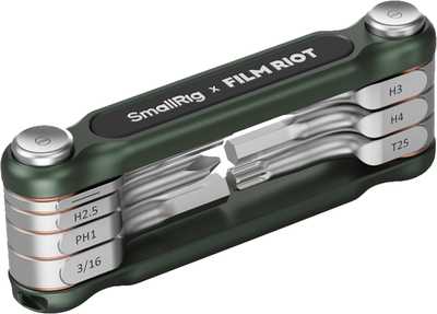 SmallRig  4812 x FILM RIOT 7-in-1 Folding Wrench Set with Multiple Angle Positioning Green | Nářadí