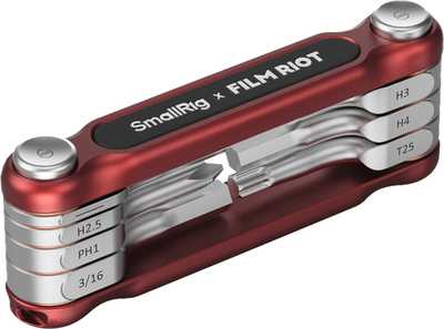 SmallRig  4811 x FILM RIOT 7-in-1 Folding Wrench Set with Multiple Angle Positioning Red | Nářadí