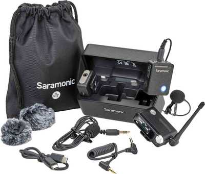 Saramonic  Ultra Black including Lavalier Mics  |2xTX + RX+ 2x klopák | Bezdrátové mikrofony 32 bit
