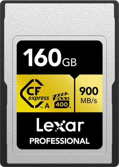Lexar  CFexpress Pro Gold R900/W800 - VPG400 (Type A) 160GB | CFexpress A