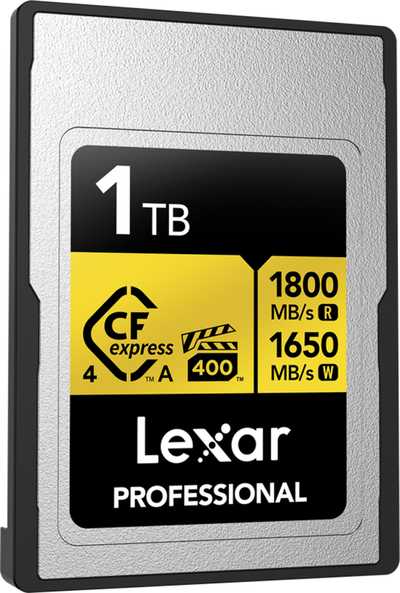 Lexar  CFexpress 4.0 Pro Gold, VPG400, R1800/W1650 (Type A) 1TB | CFexpress A