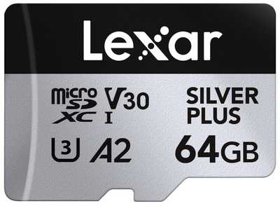 Lexar  microSDXC Silver Plus 1066x UHS-I/U3/A2/4K R205/W100 (V30) 64GB