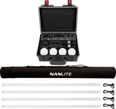 4x Nanlite  Kit Nanlite Pavotube T8-7X & 4x Pavobulb 10C 1 |  RGBWW trubice a žárovka